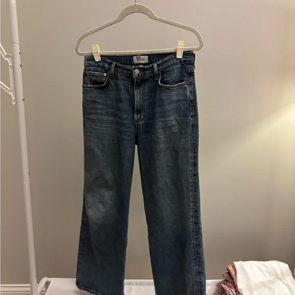 Agolde Wide Leg Harper High Rise Blue Jeans | Size 27 - Picture 2 of 8